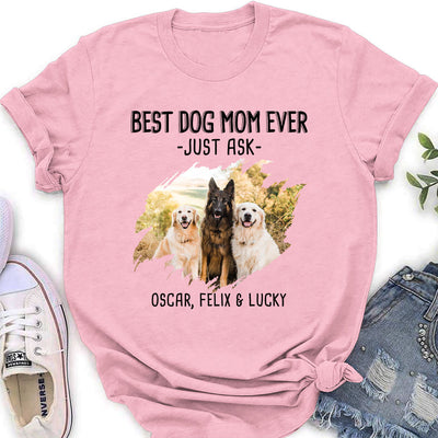 Best Mom Just Ask 2 - Personalized Custom Women's T-shirt