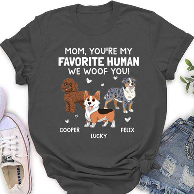 Woof You Mommy - Personalized Custom Women's T-shirt