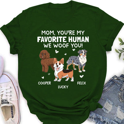 Woof You Mommy - Personalized Custom Women's T-shirt