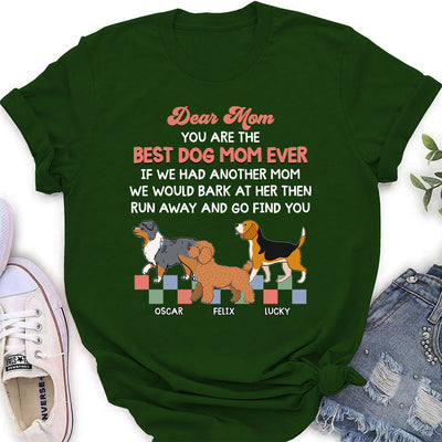 Retro Dog Mom - Personalized Custom Women's T-shirt