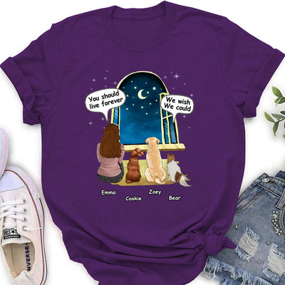 We Wish We Could - Personalized Custom Women's T-shirt