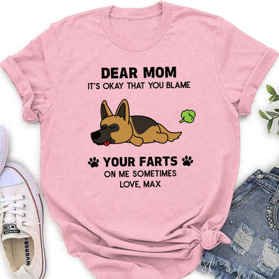 Blame On Dog - Personalized Custom Women's T-shirt