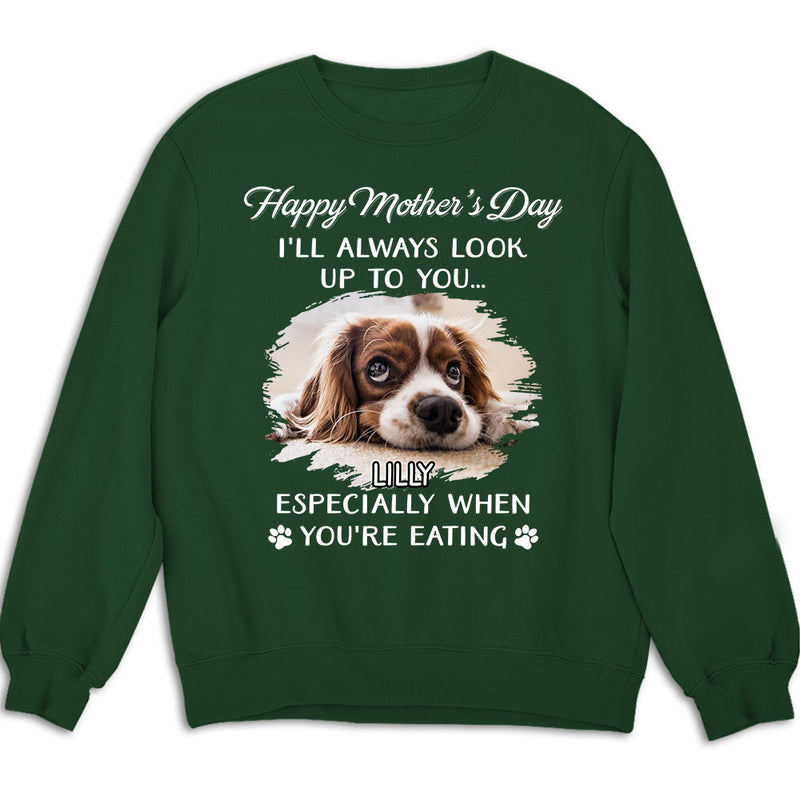 Dog Look Up To You Photo - Personalized Custom Sweatshirt