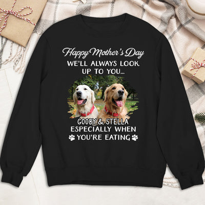 Dog Look Up To You Photo - Personalized Custom Sweatshirt