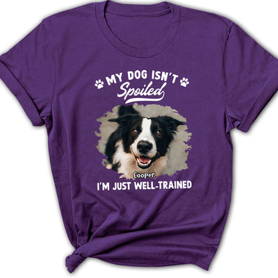 Spoiled Dog Photo - Personalized Custom Women's T-shirt