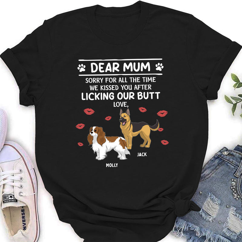 I Kissed You Mommy - Personalized Custom Women&