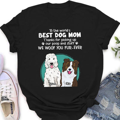 Thank You Dog Mom Dad - Personalized Custom Women's T-shirt