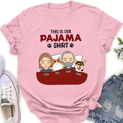 Pajama Shirt Couple - Personalized Custom Women's T-shirt