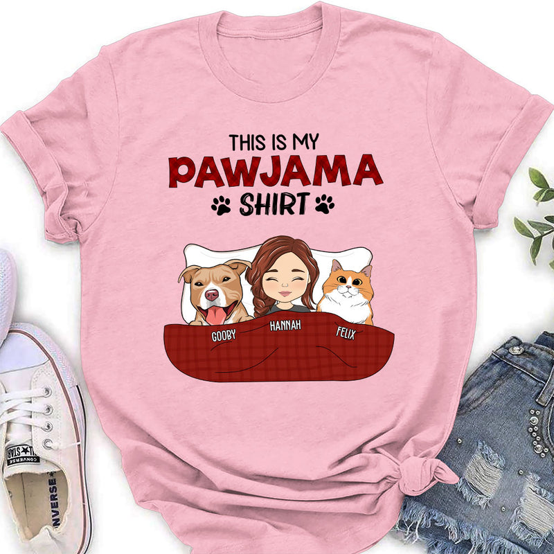 Pawjama Shirt - Personalized Custom Women's T-shirt – PAWSIONATE