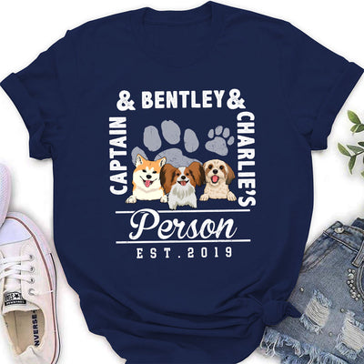 Dog Person Est - Personalized Custom Women's T-shirt