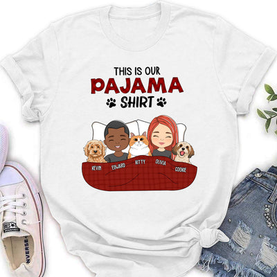 Pajama Shirt Couple - Personalized Custom Women's T-shirt