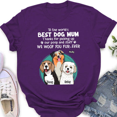 Thank You Dog Mom Dad - Personalized Custom Women's T-shirt