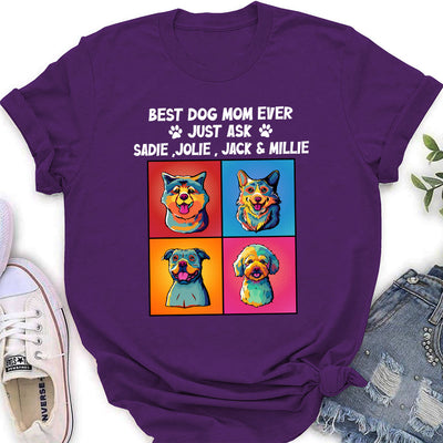 Just Ask Dog Dad - Personalized Custom Women's T-shirt