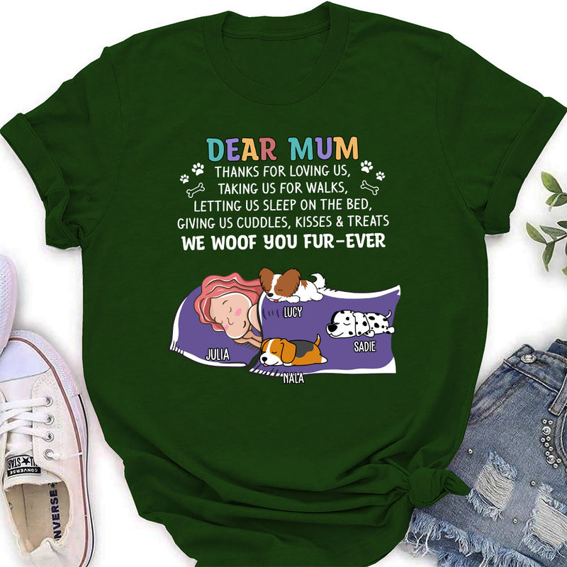 Dogs Thanks For 2 - Personalized Custom Women&