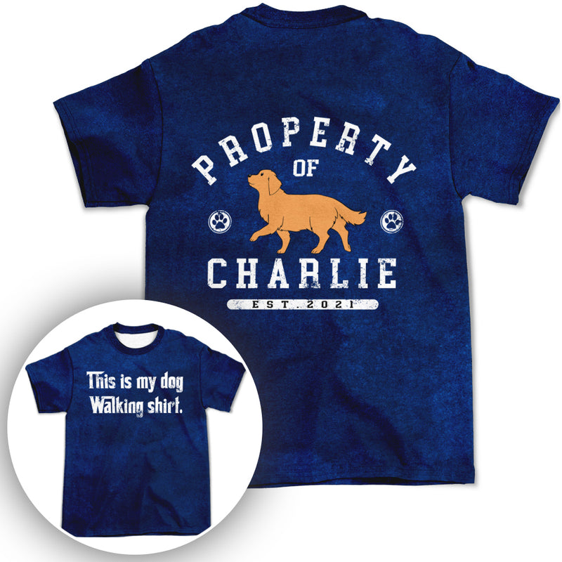 Dog Walking Shirt - Personalized Custom All-over-print T-shirt