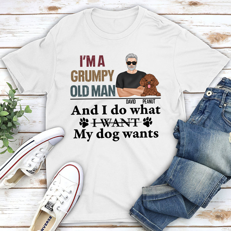 Grumpy Old Man 2 - Personalized Custom Unisex T-shirt