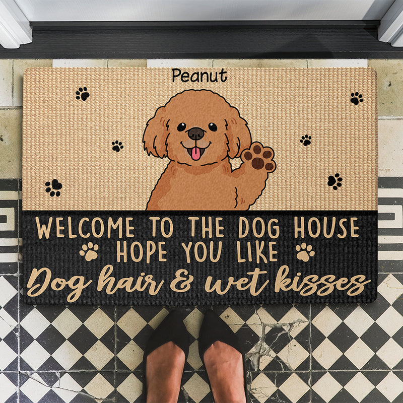 Dog Hair And Wet Kisses - Personalized Custom Doormat