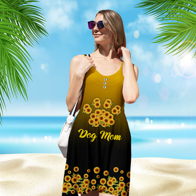 Paw Sunflower - Strap Dress