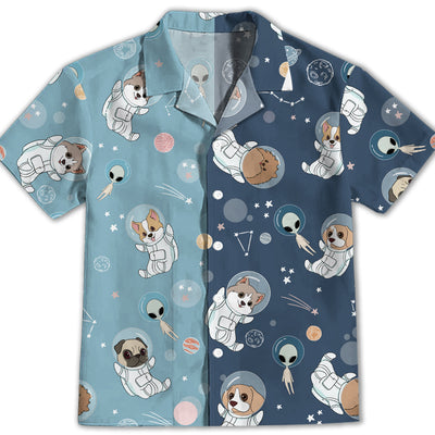 Space Dog 3 - Kids Button-up Shirt