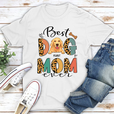 Best Dog Mom Pattern - Personalized Custom Unisex T-shirt