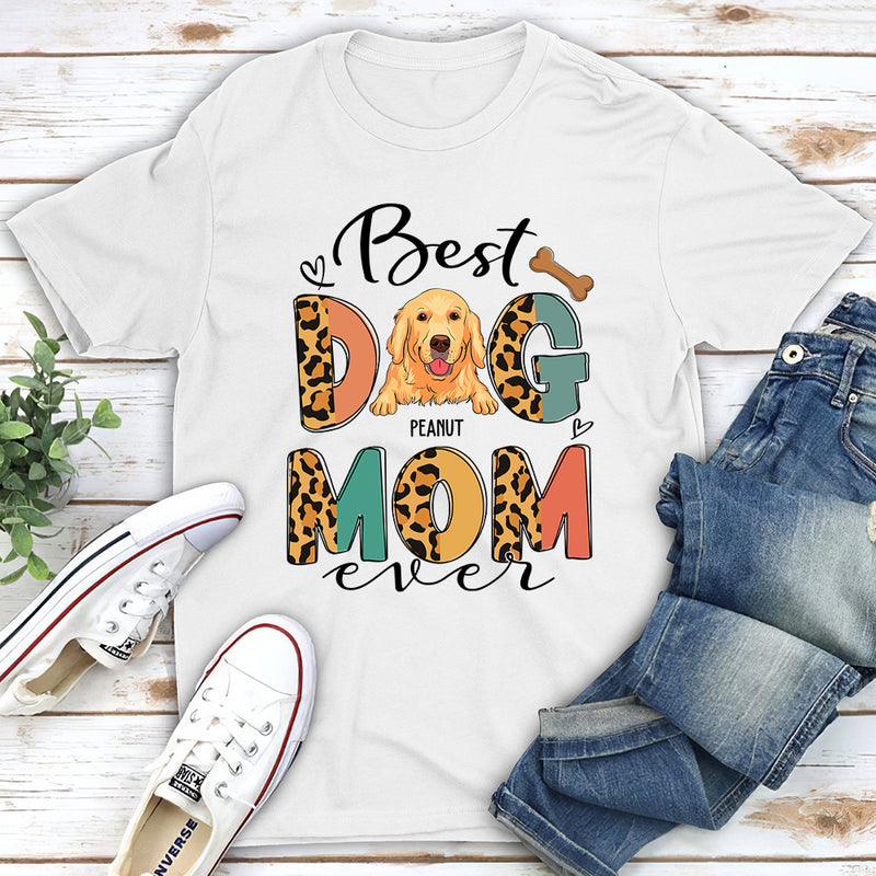 Best Dog Mom Pattern - Personalized Custom Unisex T-shirt