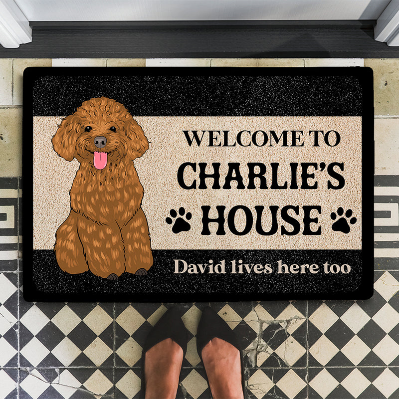This Is Dog House - Personalized Custom Doormat