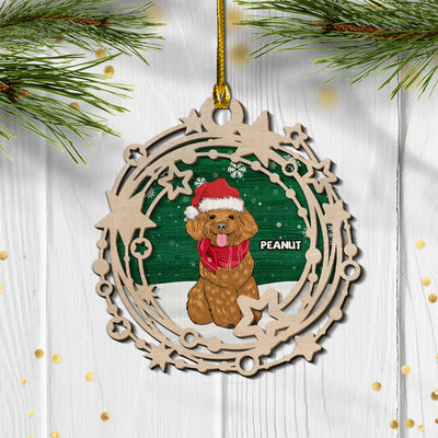 Starry Circle - Personalized Custom 2-layered Wood Ornament