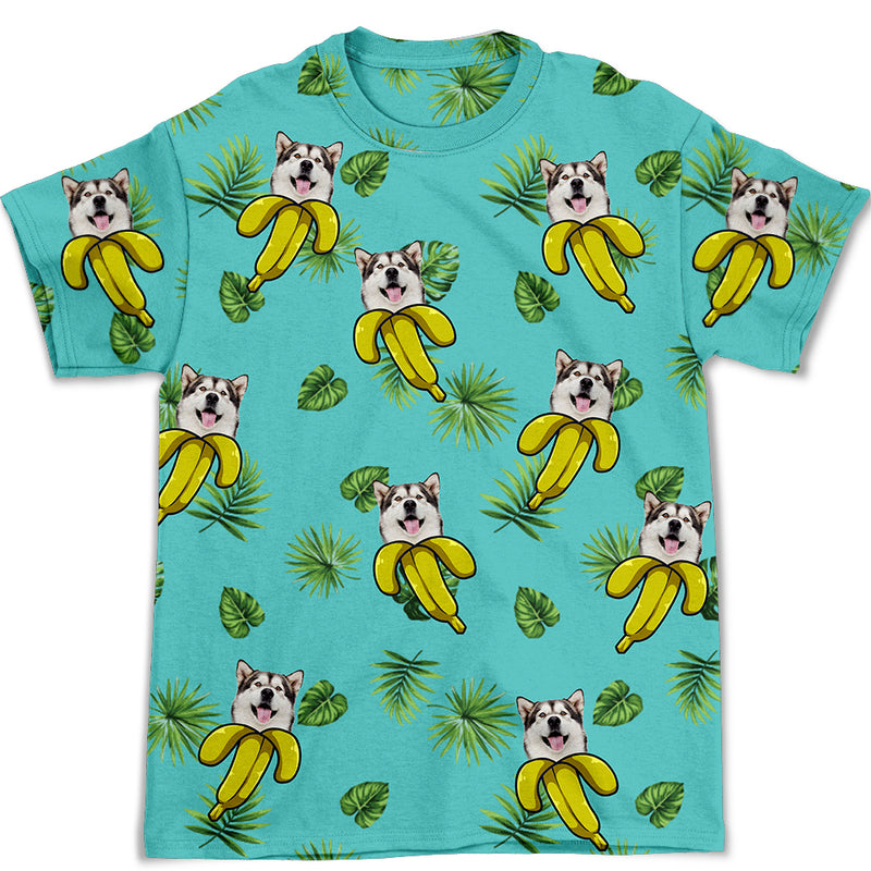Dog Banana - Personalized Custom Photo All-over-print T-shirt