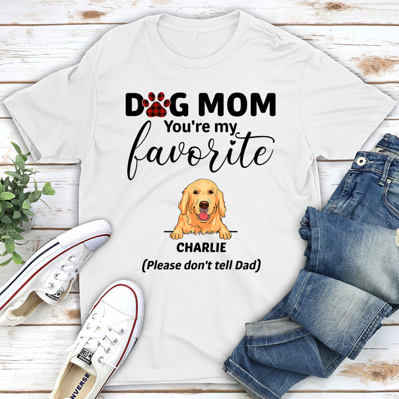 Mom, My Favorite - Personalized Custom Unisex T-shirt