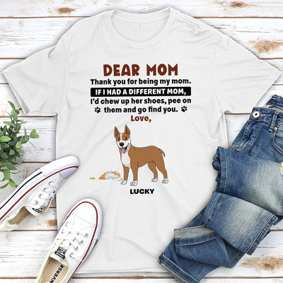 Dear Mom - Personalized Custom Unisex T-shirt