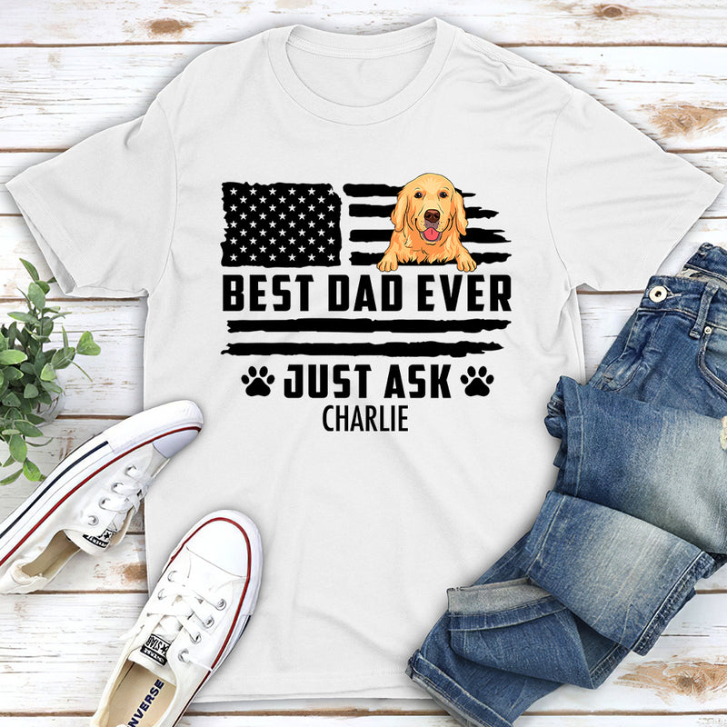 Best Dad Ever - Personalized Custom Unisex T-shirt