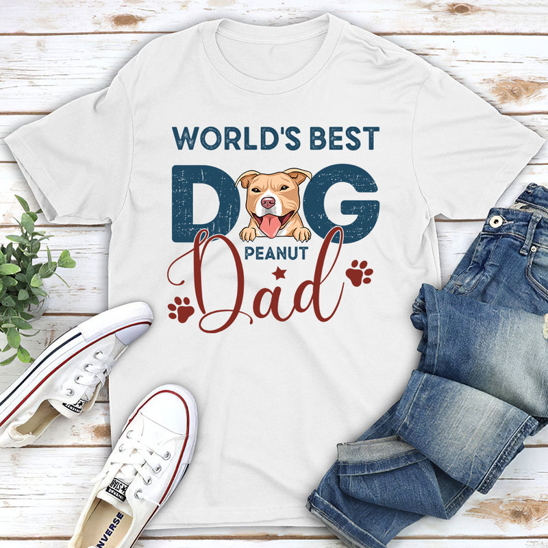 Best Dad Color - Personalized Custom Unisex T-shirt