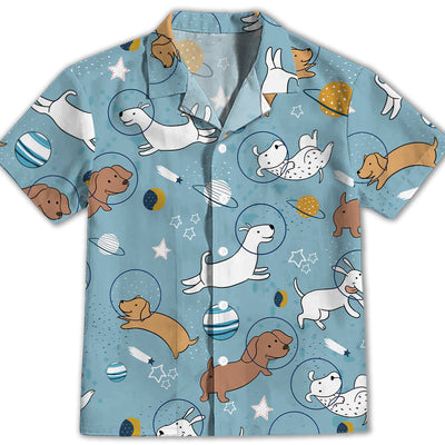 Space Dog 2 - Kids Button-up Shirt