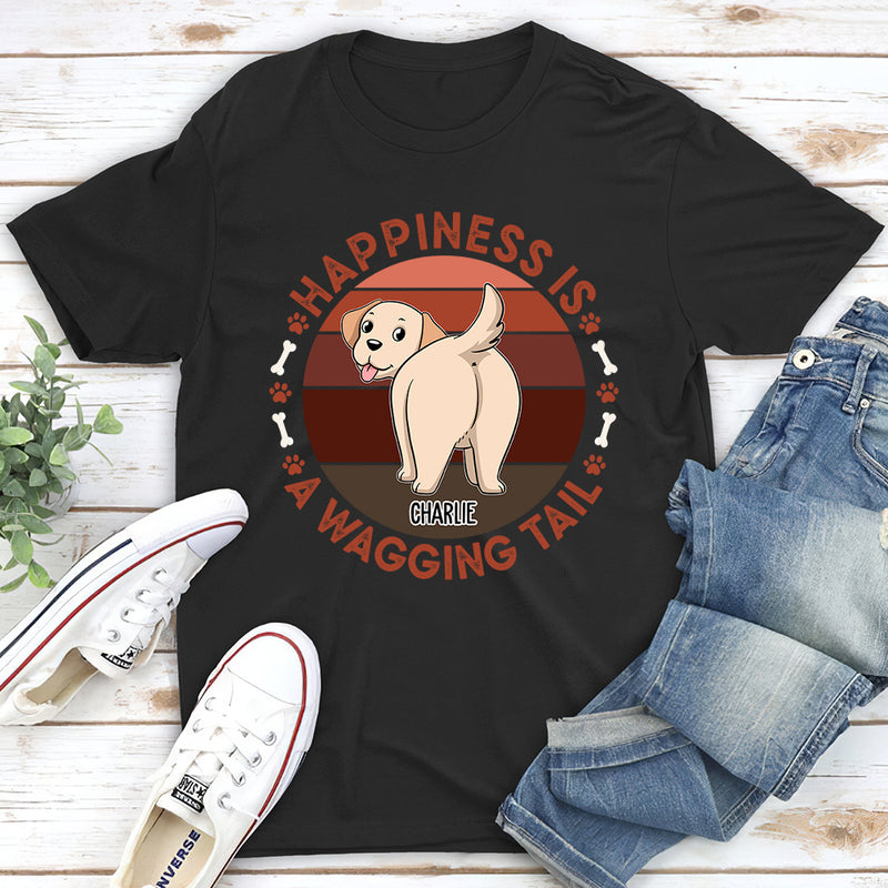 A Wagging Tail - Personalized Custom Unisex T-shirt