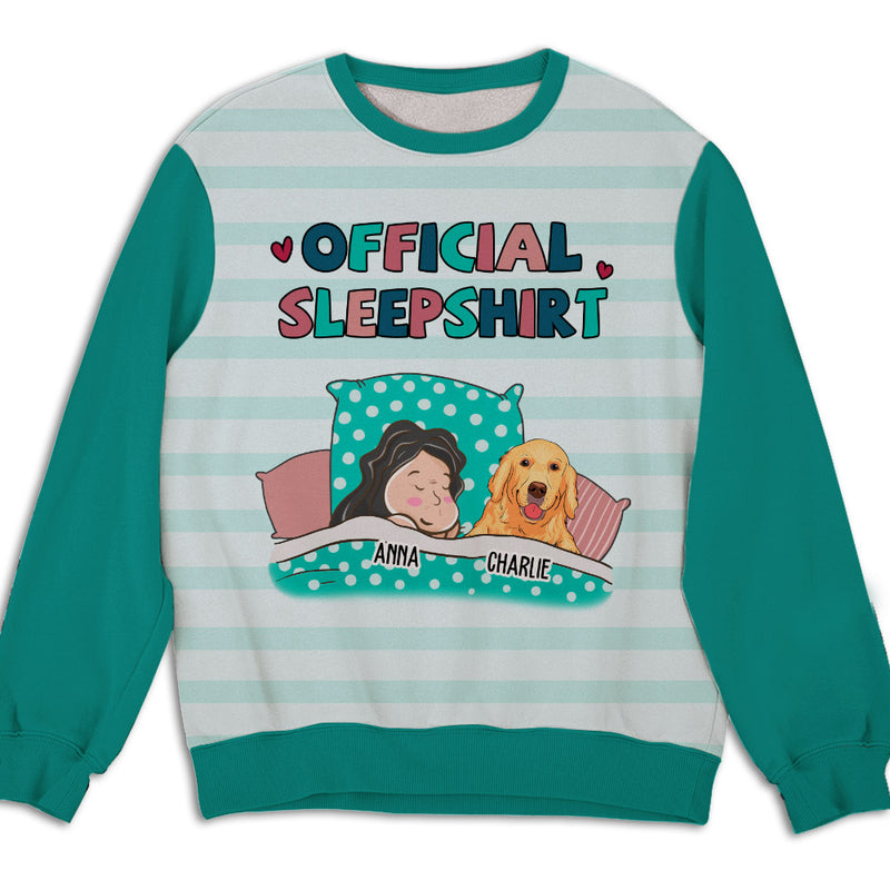 Pet Official Sleepshirt - Personalized Custom All-Over-Print Sweatshirt