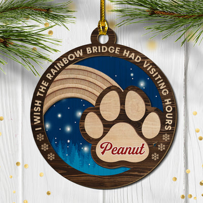 The Rainbow Bridge - Personalized Custom 1-layered Wood Ornament