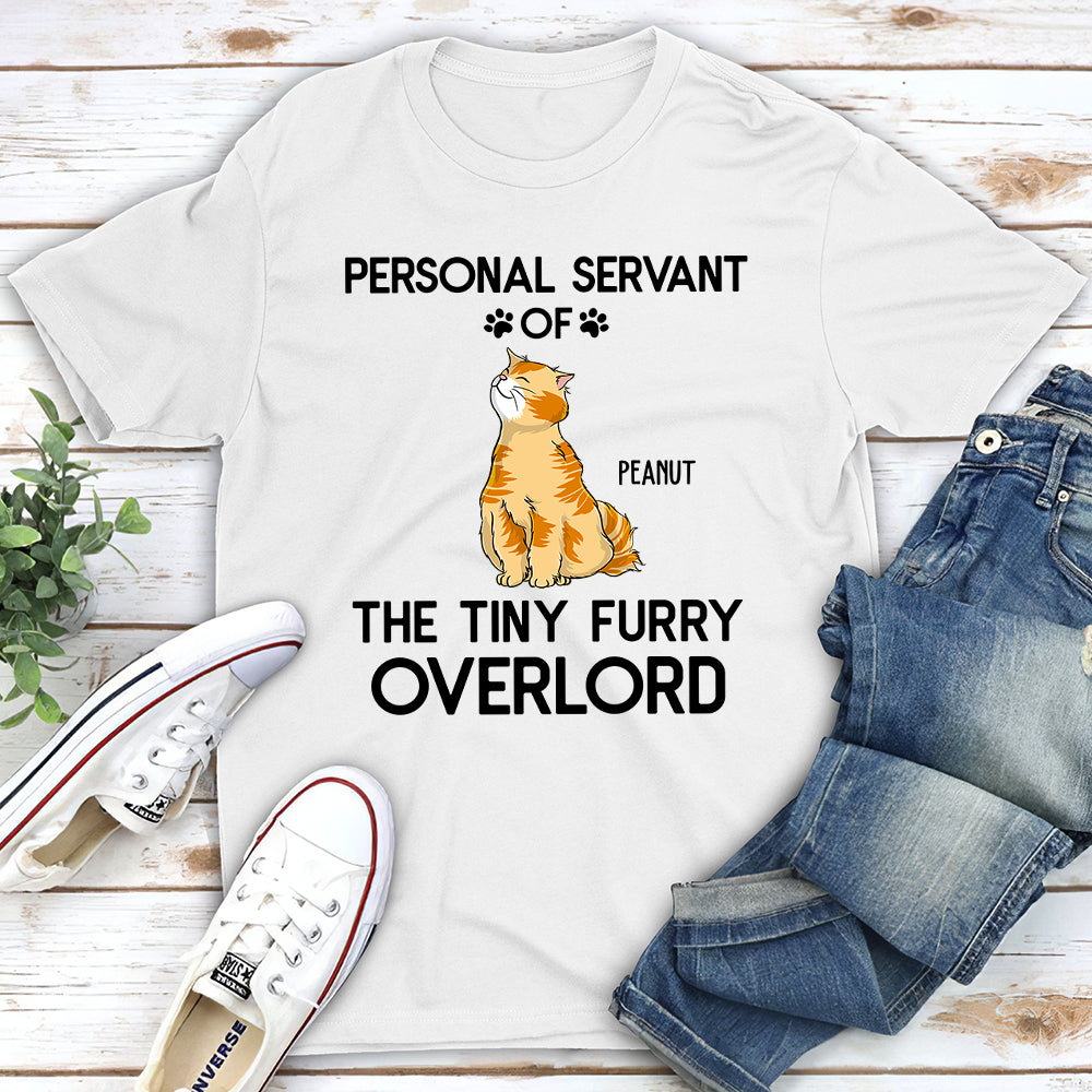 Purrsonal Servant Custom Pets Lover Personalized Cats Owner Life Unisex T-shirt