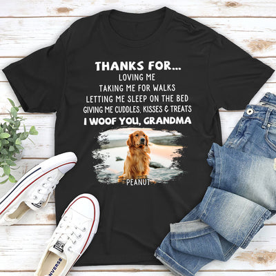 Dog Thanks For Photo - Personalized Custom Unisex T-shirt