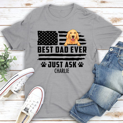 Best Dad Ever - Personalized Custom Unisex T-shirt