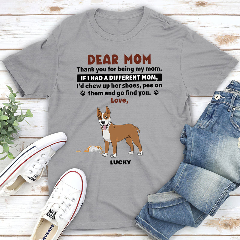 Dear Mom - Personalized Custom Unisex T-shirt