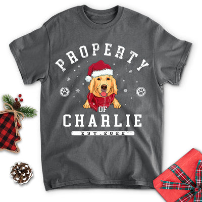 Dog Property Christmas - Personalized Custom Unisex T-shirt