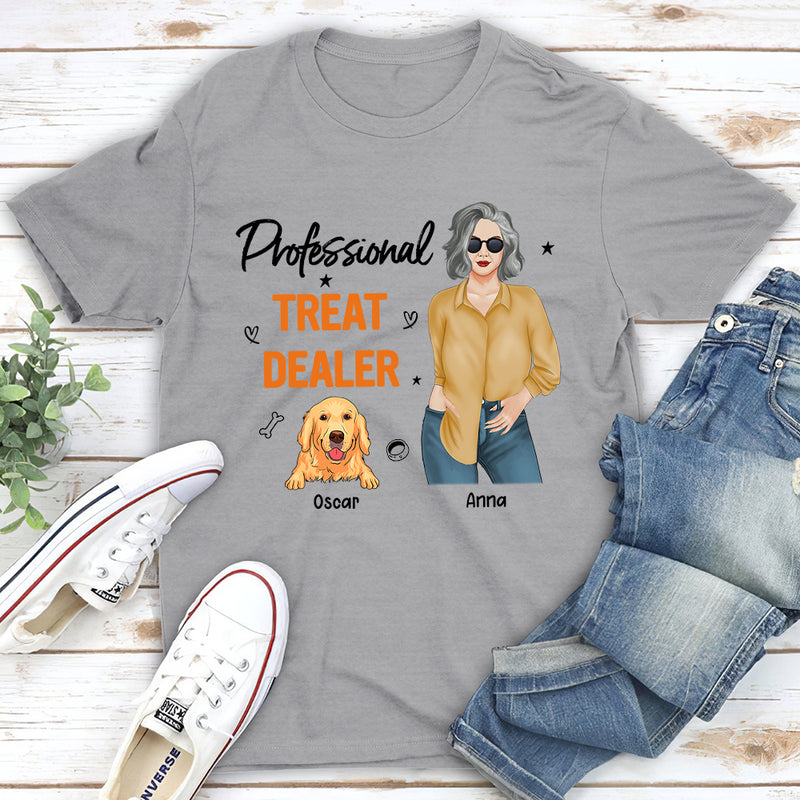 Dog Treat Dealer - Personalized Custom Unisex T-shirt