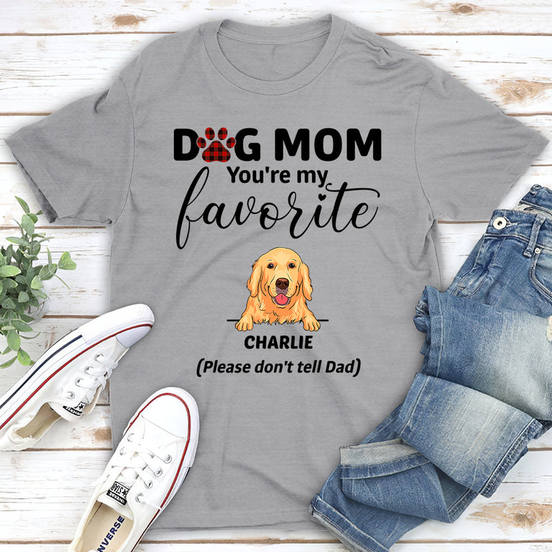 Mom, My Favorite - Personalized Custom Unisex T-shirt