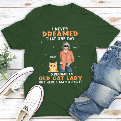 Old Cat Lady 2 - Personalized Custom Unisex T-shirt