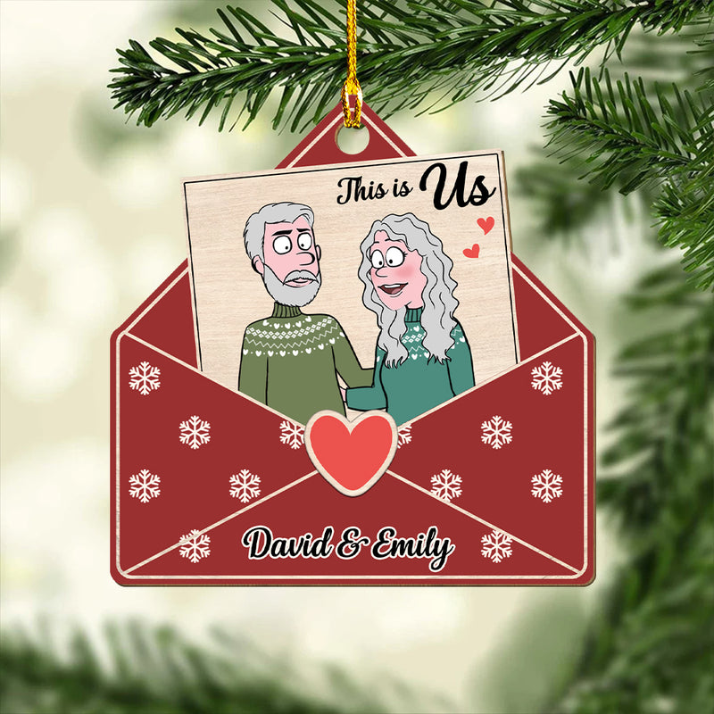 This Is Us - Personalized Custom 1-layered Wood Ornament