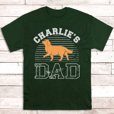 Dog Dad Walking - Personalized Custom Unisex T-shirt