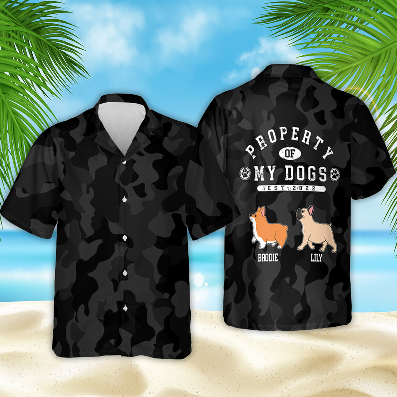 Dog Property Camouflage - Personalized Custom Hawaiian Shirt