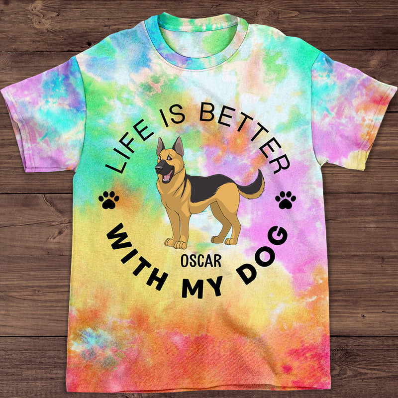 Life Is Better- Personalized Custom All-over-print T-shirt