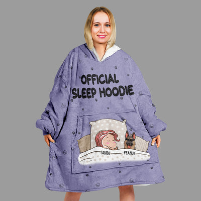 Official Sleep Hoodie - Personalized Custom Blanket Hoodie