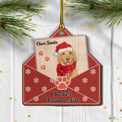 Dear Santa - Personalized Custom 1-layered Wood Ornament